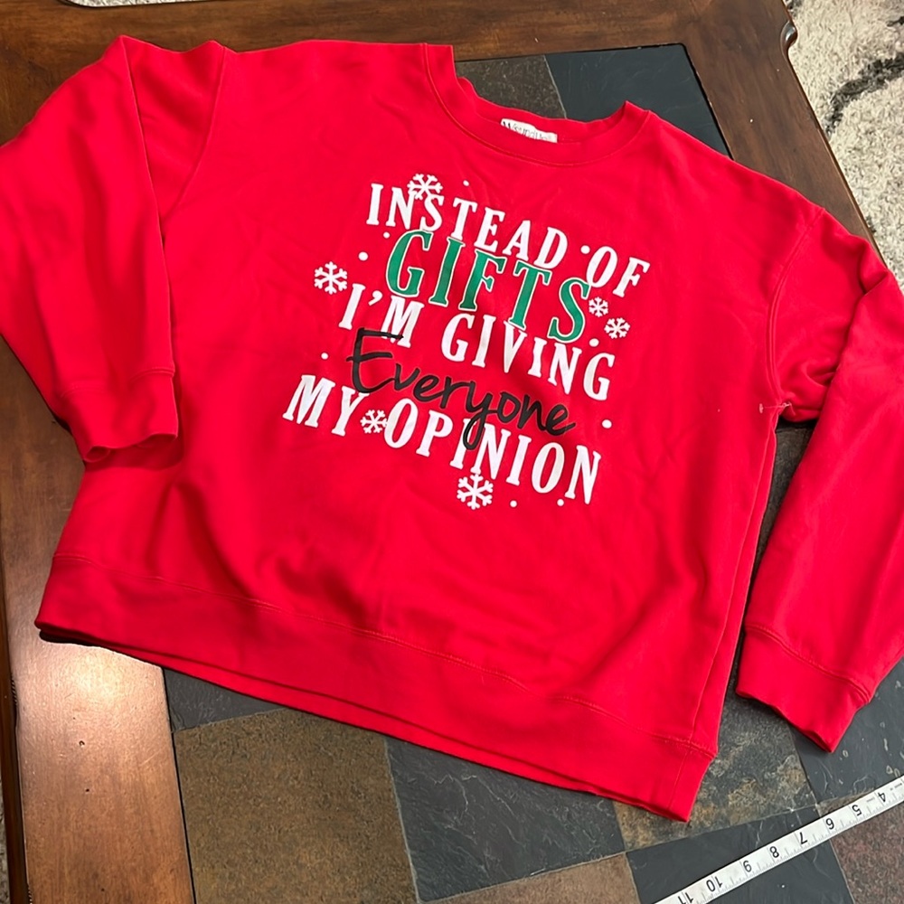 Woundup Christmas Crew Neck Sweatshirt size XXL NWOT